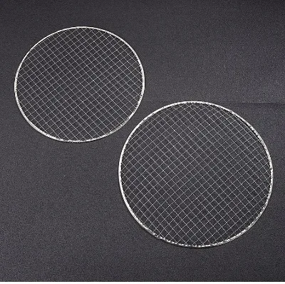 Top Quality Custom Wire Diameter Round BBQ Wire Mesh Anti Stick Anti Corrosion Barbecue Net Private Villa Solid Grilling Mesh
