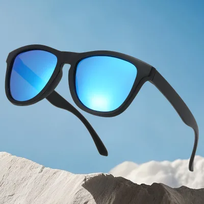 TAC Polarized UV400 Full Frame Cycling Sunglasses Same Style Frog-Skin Model Outdoor Hiking Rainbow-Tinted Gold Unisex New