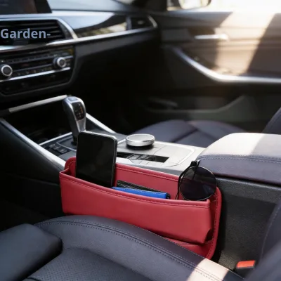 Factory-Direct Sale Car Seat Side Gap Storage Box Multi-Functional PU Leather Interior Organizer