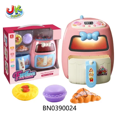 Jacko Toys Electric Air Fryer Toy Pretend Play Game Set for Kids Plastic Home Appliance Toy for Girls