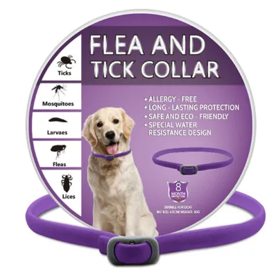 Adjustable Environmentally Friendly Solid Pattern Flea Tick Lice Collar for Dogs and Cats Pet Collars