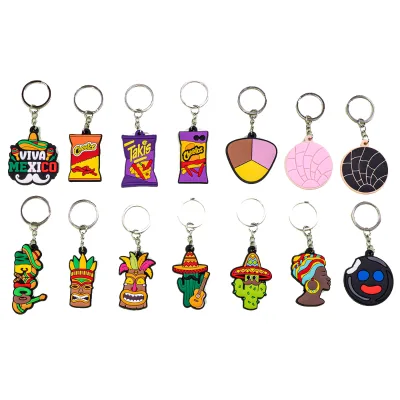 Custom Cartoon Anime Character Soft PVC & Rubber Keychain with Custom Logo Waterproof Lightweight Promotional Gift