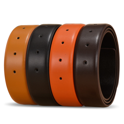 Wholesale Hot Sales Smooth Buckle Belt Strip Split Leather Belt Body Fish Seed Leather 3.3 Bare Waistband Pearl Pattern