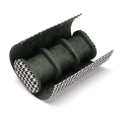 New Product 3 Slots Watch Travel Leather Roll Customized Logo Leather Watch Case Travel
