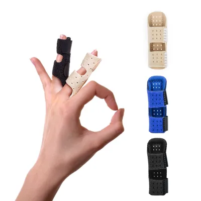 NEW Fingers Braces Sleeve Soft Immobilizer Hand Splint Support Ring Reusable Index Broken Stabilizer Medium Metal Finger Splints
