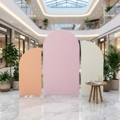 Flower Artificial Silk Flower Chiara Wall Panel Birthday Velvet Circle Backdrop Flowers for Decoration Wedding Decor Stand