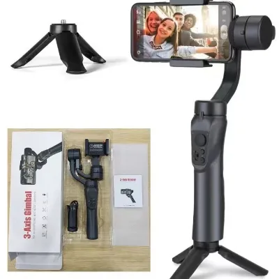 2024 Popular 3 Axis Gimbal F6 Handheld Mobile Phone Stabilizer Rotation Anti-Shake Mobile Gimbal Stabilizer with APP