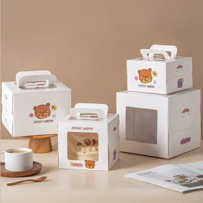 Paper box and bakery custom bread box and bread box with window