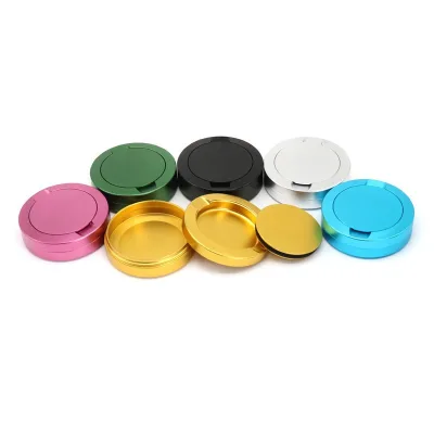 Aluminum Alloy 72mm Three-Layer Portable Threaded Snuff Box Case
