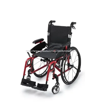 Ultra-lightweight, Magnesium foldable manual wheelchair, for disabled, Adjustable