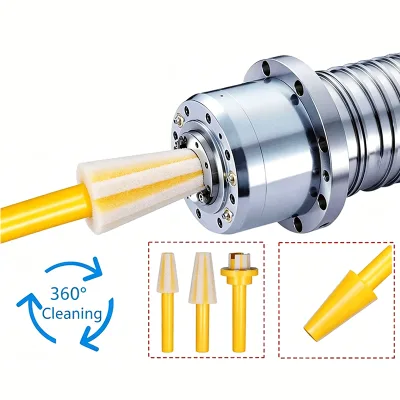BT30 BT40 BT50 ISO20 HSK40 HSK50 HSK63 HSK100 CNC Machine Center Spindle Cleaning Rod Wool Cleaner Brush Spindle Taper Wiper