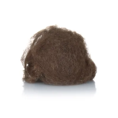 23-30mic 30-40mm Carded Camel Wool 100% Natural Camel Hair Used for Filling Quilt