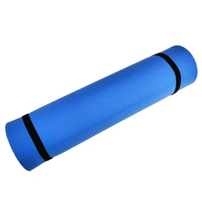 Wholesale Fitness Home Custom 4mm 6mm High Density Roll EVA Foam Yoga Mat with Carrying Strap