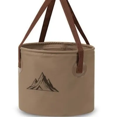 Outdoor Folding Bucket Portable Large-Capacity Water Storage Container for Camping Fishing & Car-Mounted Use