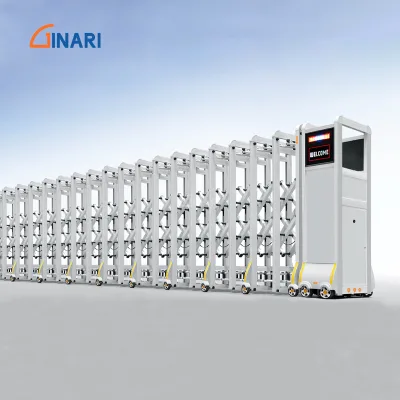 Industrial Automatic Retractable Aluminum Alloy Barrier Gate for Outdoor Use and Parked Vehicles-Efficient Opening Pattern