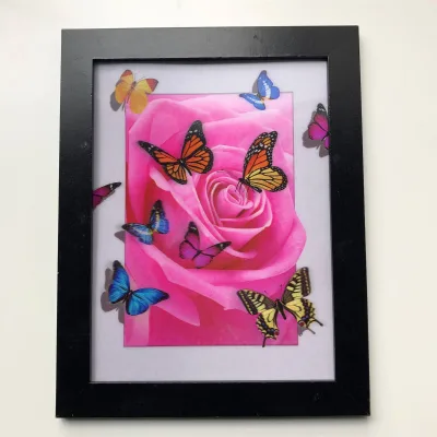 New Design 30x40cm 3D Anime Picture Catalog Carton Lenticular Motion 3D Picture Poster Frame for Wall Decoration