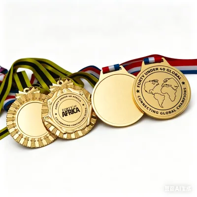 Custom Logo Eco-Friendly Die Casting Gold Metal Medals with UV Printing Engraving Sports Theme