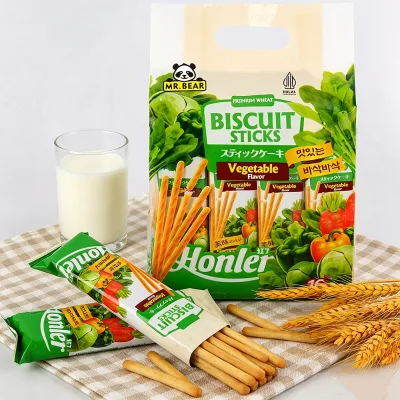 Vegetable Flavor Crispy Tasty Healthy Biscuit Sticks Wholesale