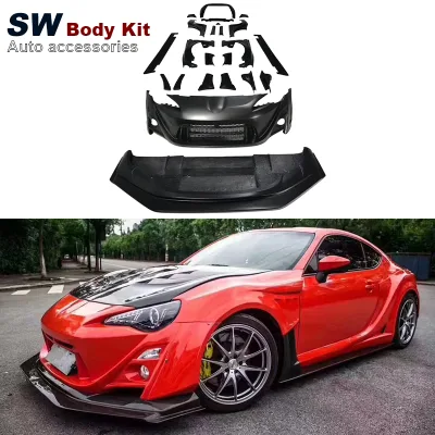 VRS Style for Toyota GT86 BRZ FR-S FT86 ZN6 ZD6 2012-2019 Body Kit New Front Bumper Lip Side Skirts Fenders Rear Bumper