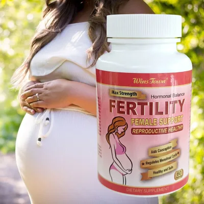 Custom label Natural Female Fertility Tablets Support for Reproductive Health Adult Vitamins Fertility Pills Hormone for Women