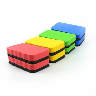 2025 New Design Office and School Supplies 4 Color Rectangle Foam Whiteboard Eraser