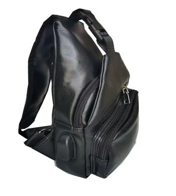 Pu Shoulder Sling Bag Crossbody Sling Bag Black Funny Bag Sling Leather