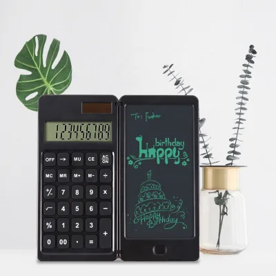 2025 Professional Scientific Calculator LCD Screen Writing Tablet Folding Solar Dual Power Calculator
