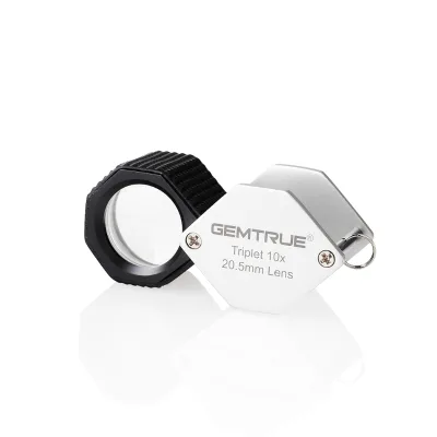 Non-slip Rubber Handle Triplet Diamond Loupe DK18001 Durable Metal Frame for Long Time Continuous Inspection