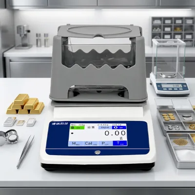 MH-600CG Touchscreen Density Meter 600g 0.001g/cm³ Solid & Liquid Specific Gravity Tester Gold Silver Jewelry Densitometer