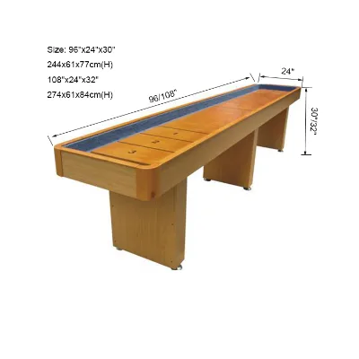 SZX Minimalist Affordable 96 "MDF Adjustable Height Shuffle Board Table