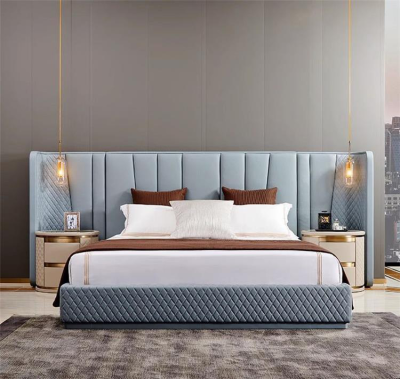 Modern Minimalist Hotel Room Furniture Packages Complete Bed Home Furniture Bedroom Set Bed Sets