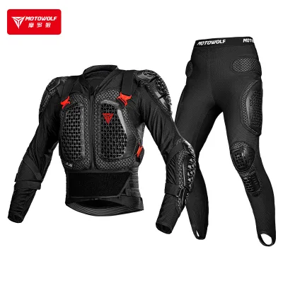 MOTOWOLF PG1 Light Weight Racing armor Jacket and Pants Moto Riding armor Suit