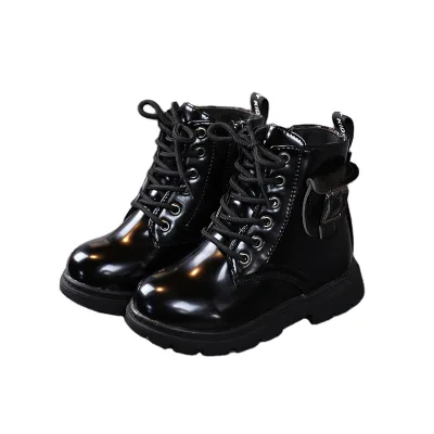 2023 Autumn New British Style Boy and Girl Ankle Boots Kids Rubber Sole Vintage Boot Shoes