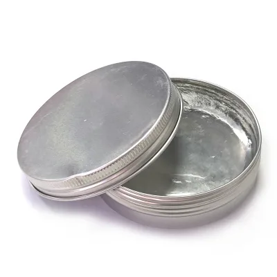 Low MOQ Private Label 100g Aluminum Tin clear Color Adolf Scent Hair Pomade with No Shine and Strong Hold