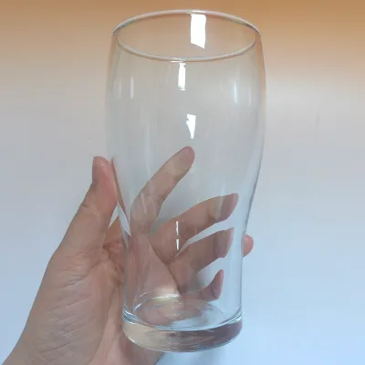 English Beer Mug Clear Custom Logo 570ml 20oz Tulip Craft Beer Glass Pint Glass for Bars Restaurants