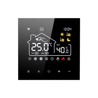Tuya Intelligent WiFi HVAC Thermostat Integrated Air Conditioning Floor Heating 2 in 1 Central Control Panel for Smart Home