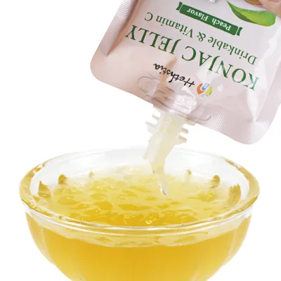 Manufacturers Konjac Snack Gmo-Free Fruity Adults Instant Shirataki Vitamine C Drinkable Konjac Jelly Drink Fruity