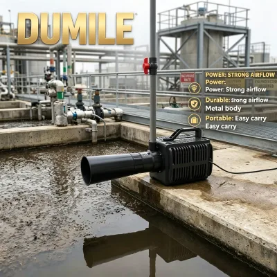 DUMILE Low Noise Submersible Aeration Jet Pump Long Time Continuous Operation for Fish Shrimp Breeding