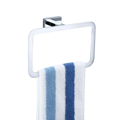 Modern Chrome Towel Ring Bathroom Accessory Towel Holder and Rail