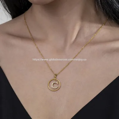 Wednesday Pendant Necklace Black Letter Choker Necklace Circle Round Hollow Letter Necklaces Vintage Wednesday Chain Necklaces