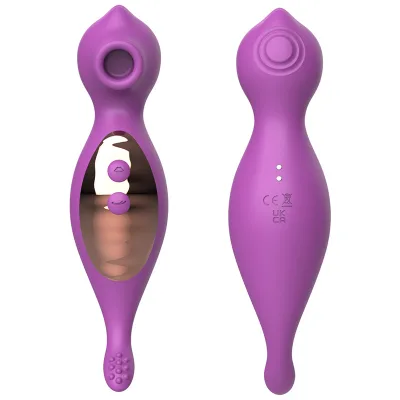 Muti-functional Vibration Egg and Sucking Vibrator Adults Loving Silicone Product