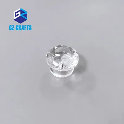 Clear Acrylic Diamond Pull Handle Small Diamond Acrylic Drawer Handle 19x19mm