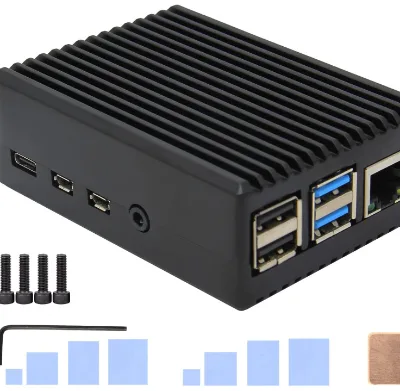 AIsmartlink Dedicated Metal Protective Case for 4th Gen Development Board (Model P173, Passive Cooling, Black Version)