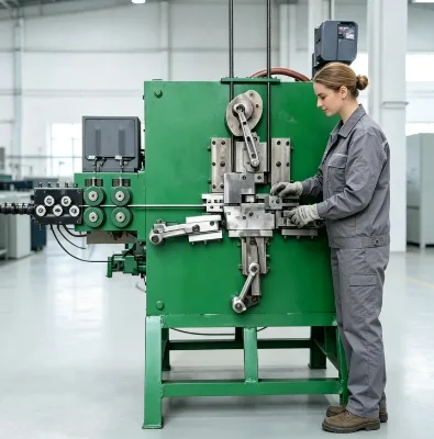 Metal Wire Fastener Forming Machine High Efficiency Equipment for Pet Enclosure Fittings Production