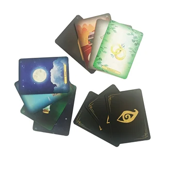 Custom Paper Card Printing Waterproof Affirmation Oracle Tarot Stamping Printing Designed Your Logo Playing Cards