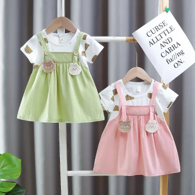 Toddler Girls Dress Daddys Little Girl Bow Ruffle Tulle Short Sleeve Infant Girl Clothes Cute Baby Tutu Skirt for 1-4 Years