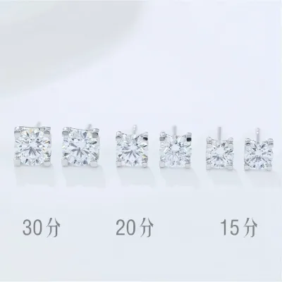 Wholesale Gold Plated Bull Head Ear Studs Earrings 18K Lab Grown Diamond for Wedding Anniversary Gift