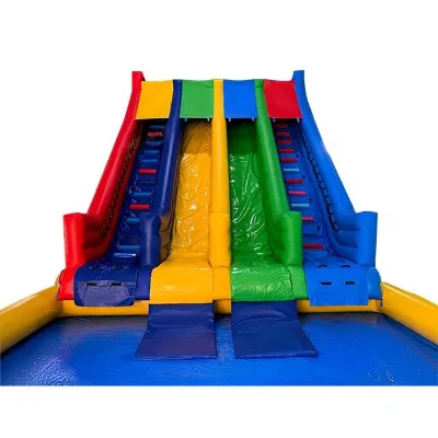 Double Lane Inflatable Water Slip and Slide with Water Sprayers for All Age