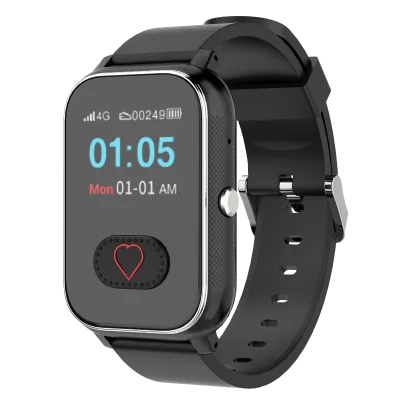 4G Smart Rubber Watch for Elderly GPS Location SOS Button Drop Detection Beidou Positioning Mode GPS Bracelet for Elderly People