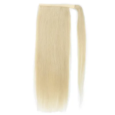 80g 18inch Wholesale Brazilian Human Cuticle Aligned Ponytail Hair Extension